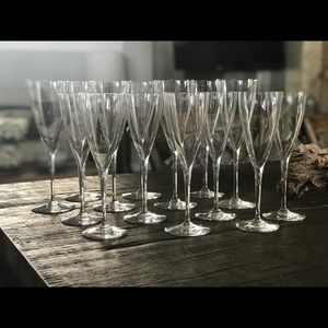 Baccarat Dom Perignon wine and water flutes